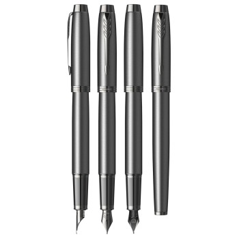 Ручка перьевая Parker IM Achromatic F317, Matt Black BT (Перо F)
