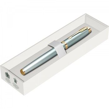 Ручка перьевая Parker IM Rituals F331, Green Gradient GT (Перо F)