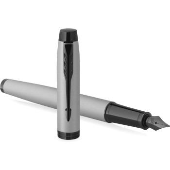 Ручка перьевая Parker IM Achromatic F317, Matt Grey BT (Перо F)
